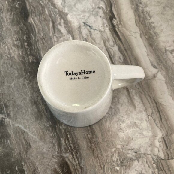 Todays Home Navy Rimmed Dinnerware Mug Stoneware Used - Picture 4 of 5